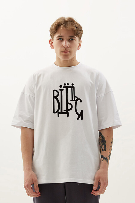 Weißes T-Shirt mit „F**K“-Aufdruck - #9001593