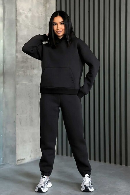 Женский зимний зимний спортивный костюм TMV OVERSIZE Графит - #8034594