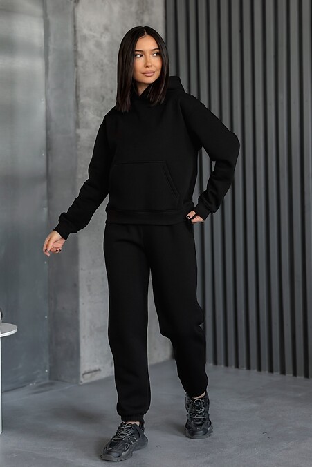 Женский спортивный костюм зимний TMV OVERSIZE Черный - #8034595