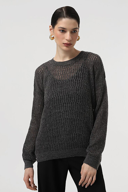 Women's dark gray jumper. Jackets and sweaters. Color: gray. #4038596