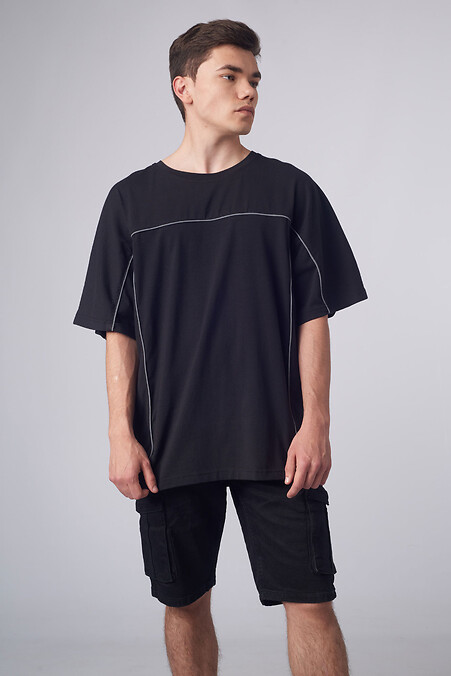 Oversize T-Shirt Ronin Custom Wear reflektierend schwarz - #8025601