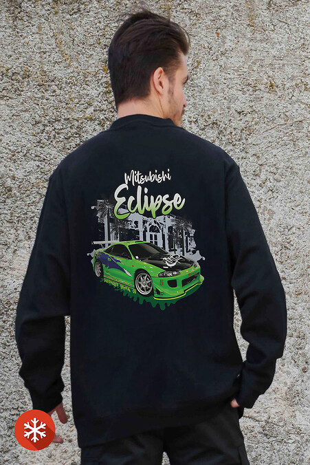 Isoliertes Fleece-Sweatshirt in Übergröße für Herren mit aufgedruckten Eclips Schwarz. Sweatshirts, Sweatshirts. Farbe: das schwarze. #8055602