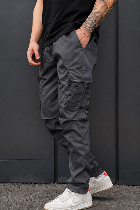 Delta Fenix Herren-Cargohose aus grauem Strick - #8056605