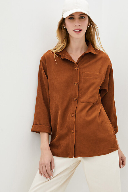 Рубашка BRUME. Блузы, рубашки. Цвет: оранжевый. #3039623