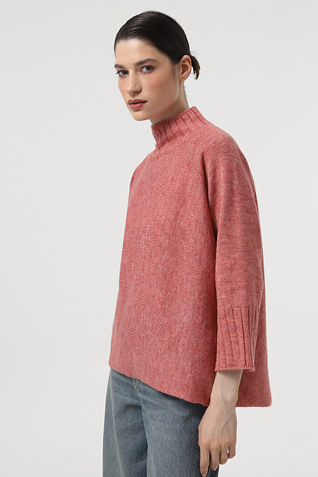 Gestrickter rosafarbener Damenpullover. Sweatshirts, Sweatshirts. Farbe: rosa. #4038626