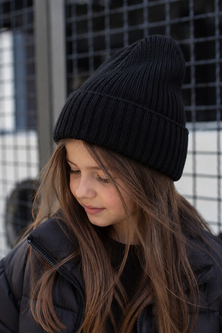 Дитяча Зимова Шапка Для Дівчинки Without Snow Black - #8056633