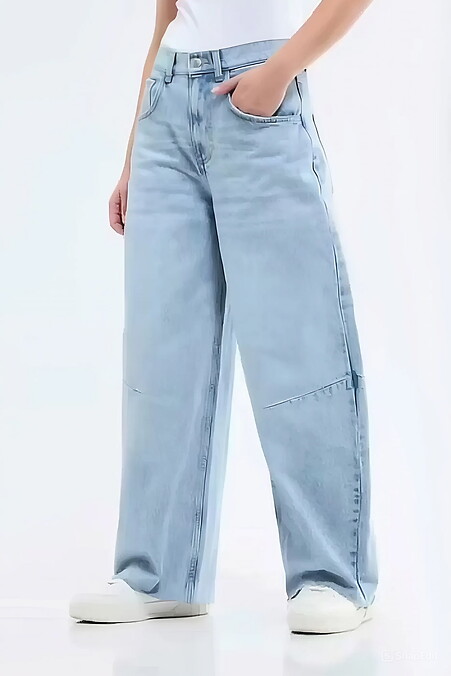 Широкие джинсы Baggy. Джинсы. Цвет: синий. #4014634
