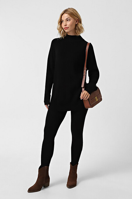 Schwarzer Strickanzug für Damen. Anzüge. Farbe: das schwarze. #4038647