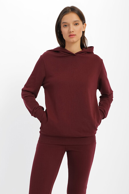 Hoodie LIN. Sportswear. Color: red. #3039651