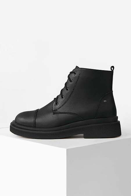 Зимние женские ботинки. Ботинки. Цвет: черный. #4205654