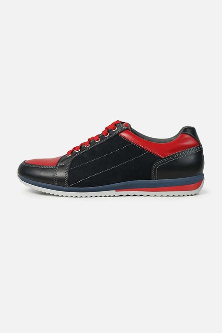 Demi-season men's sneakers. Sneakers. Color: black. #4205666