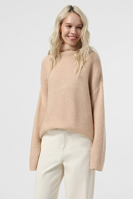 Damen Strickpullover beige - #4038684