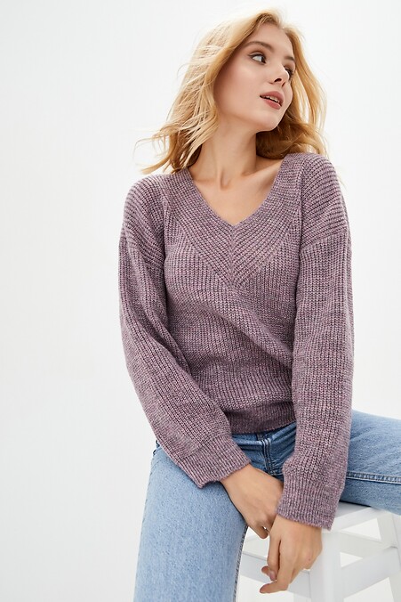 Sweter dla kobiet. Kurtki i swetry. Kolor: purpurowy. #4037692