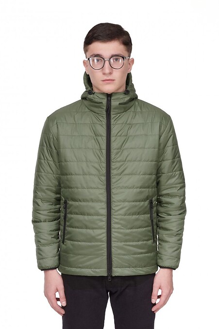 Демісезонна чоловіча куртка JACKET-150 I хакі 4/21. Верхній одяг. Колір: зелений. #8011706