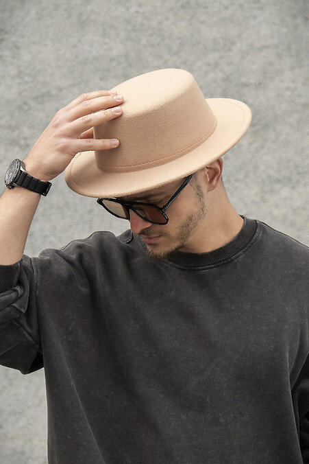Мужская Шляпа Walter Basic Beige - #8049708