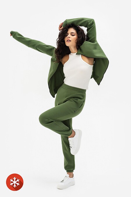 Утепленный костюм MILLI-1. Спортивная одежда. Цвет: зеленый. #3034715