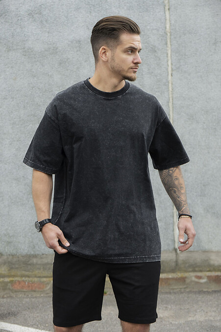 Herren Washed Vintage Oversized Sommer T-Shirt Washed - #8049718