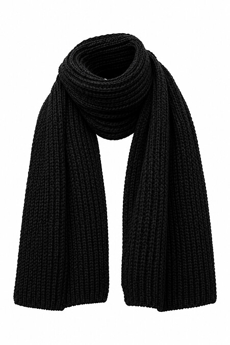 Warmer gestrickter Trageschal. Schals. Farbe: das schwarze. #8056728
