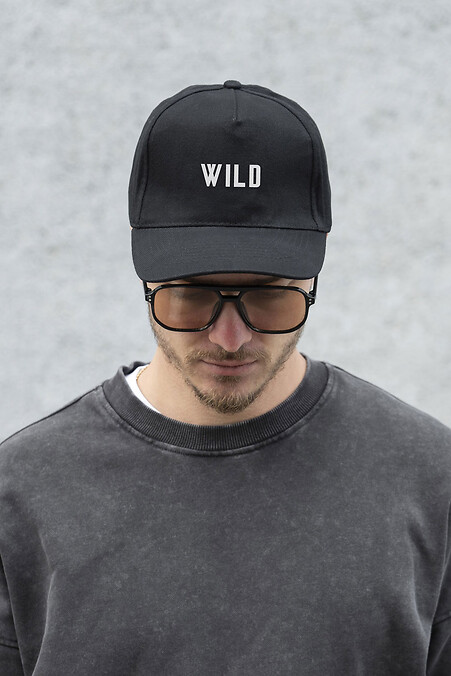 Мужская Кепка Бейсболка Тракер С Принтом Wild Black - #8049757