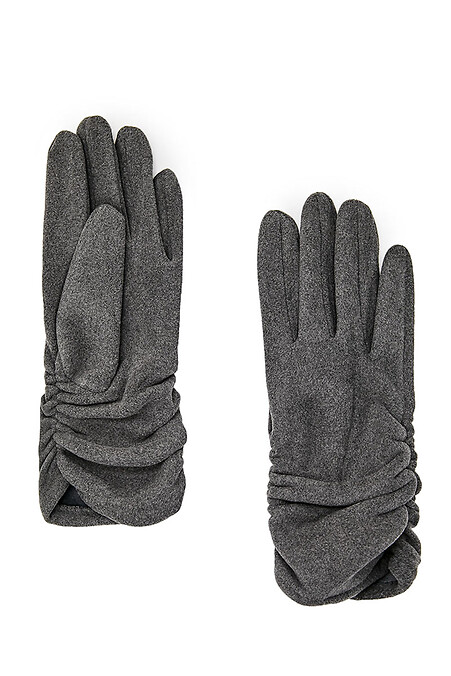 Weibliche Handschuhe. Handschuhe. Farbe: grau. #4007771