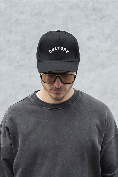 Men's Trucker Baseball Cap With Culture Black Print - #8049777