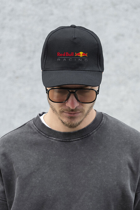 Мужская Кепка Бейсболка Тракер С Принтом RedBull Black - #8049781