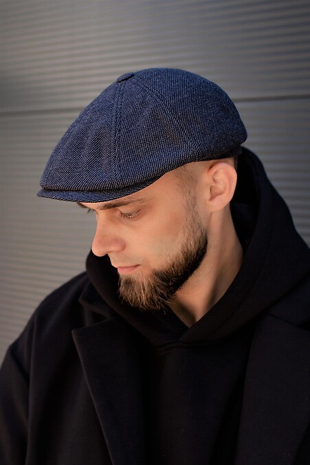 Eight blade cap. Hats, berets. Color: gray. #8048793