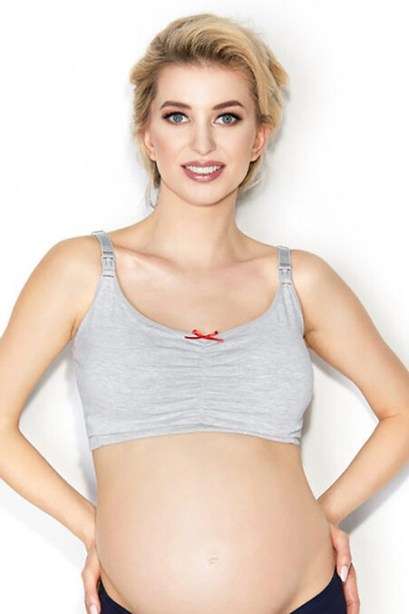 Top for pregnant and nursing mothers. bras. Color: gray. #2021830