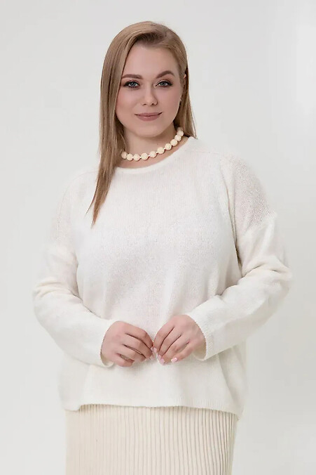 Damen Strickpullover aus Wolle in weiß - #4038831