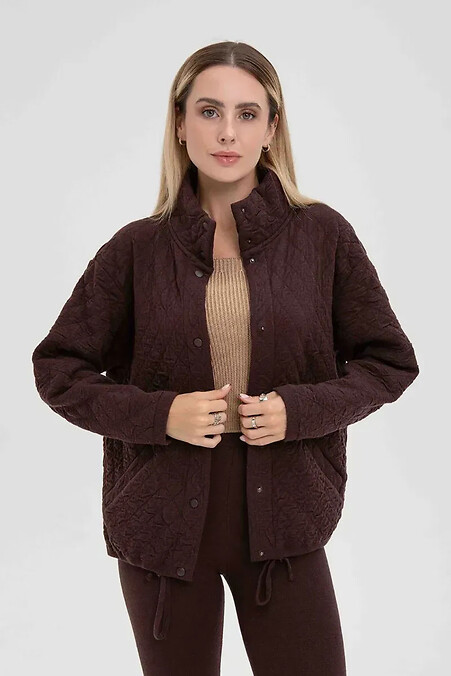 Bomberstrickjacke für Damen in braun - #4038836