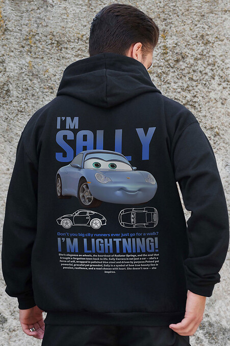 Herren Kapuzenpullover mit isoliertem Reißverschluss und Fleece-Reißverschluss mit Aufdruck Sally Kane Schwarz. Sweatshirts, Sweatshirts. Farbe: das schwarze. #8055854