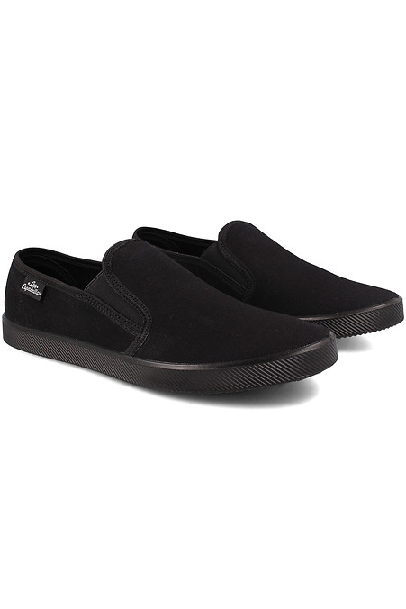 Slip-ons Las Espadrillas. Slipons. Color: black. #4100879