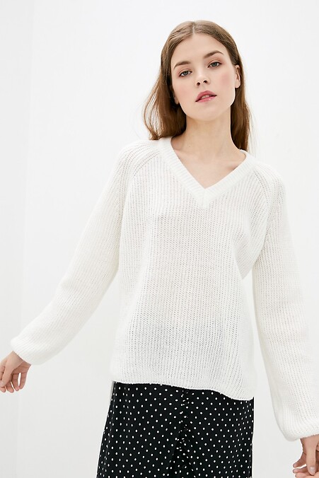 Sweter dla kobiet. Kurtki i swetry. Kolor: biały. #4037882