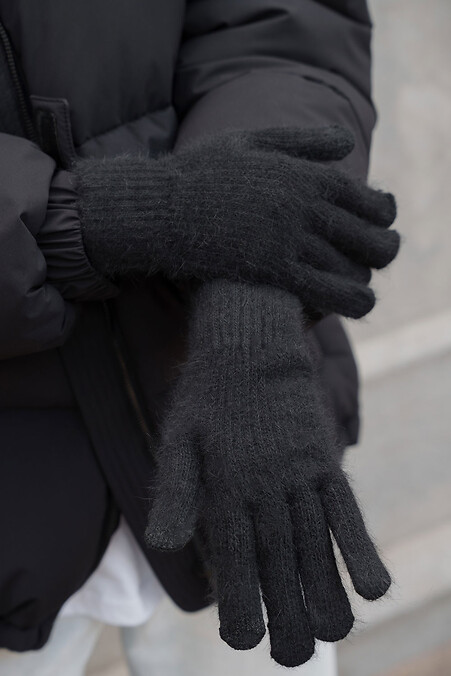 Жіночі теплі зимові сенсорні перчатки рукавиці 5-73  Morgan Black. Handschuhe. Farbe: das schwarze. #8055885