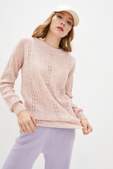 Джемпер жіночий. Кофти і светри. Колір: рожевий. #4037887
