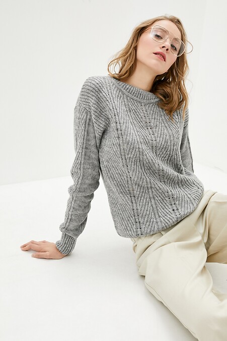 Джемпер женский. Кофты и свитера. Цвет: серый. #4037888