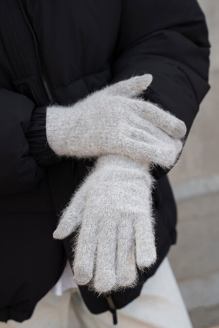 Жіночі теплі зимові сенсорні перчатки рукавиці 5-73  Morgan Gray. Handschuhe. Farbe: grau. #8055889