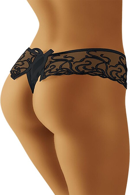 Women's thong panties. Panties. Color: black. #3023900