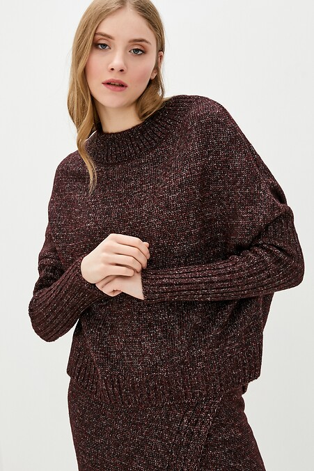 Sweter dla kobiet. Kurtki i swetry. Kolor: czerwony. #4037904