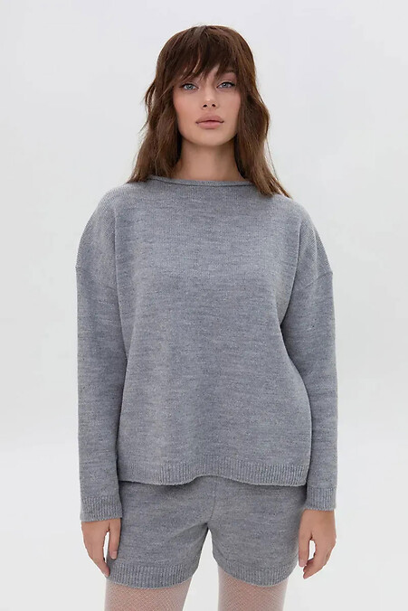 Damenstrickpullover in Grau - #4038908