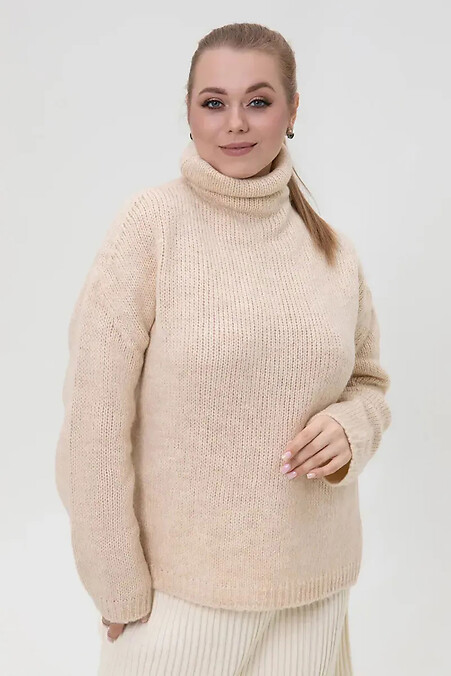 Damenstrickpullover in Beige. - #4038919