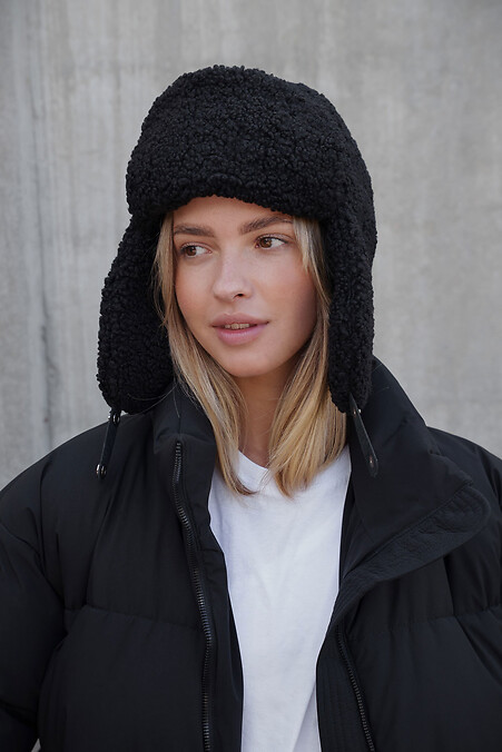 Жіноча Теді Шапка Вушанка  Celebrity Black. Hats, berets. Color: black. #8055940