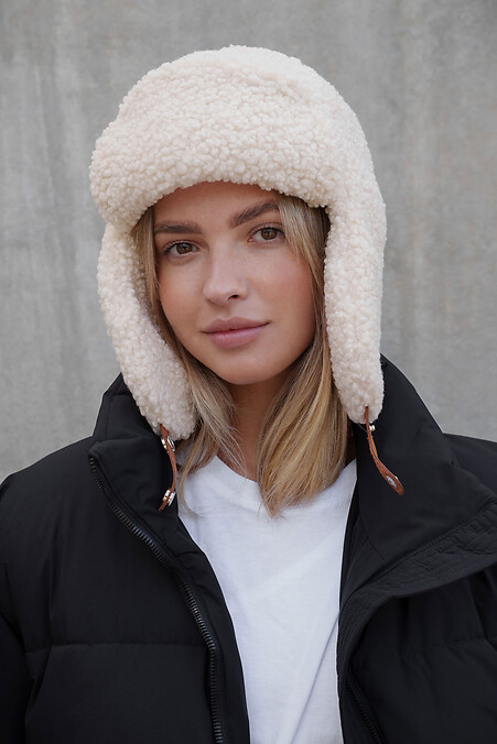 Жіноча Теді Шапка Вушанка  Celebrity Beige. Hats, berets. Color: beige. #8055942