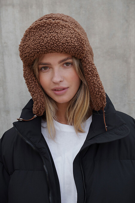 Жіноча Теді Шапка Вушанка  Celebrity Brown. Hats, berets. Color: brown. #8055944