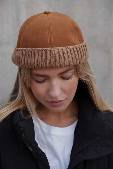 Жіноча Хутряна Кепка Докер  Snake Brown. Hats, berets. Color: brown. #8055954