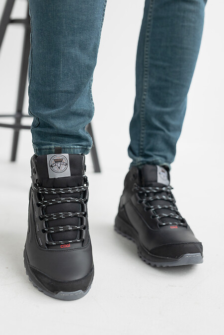 Men's winter sneakers. Sneakers. Color: black. #8018955