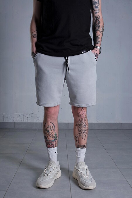 Basic-Shorts. Sportbekleidung. Farbe: grau. #8048971