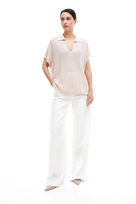 Gestrickter Damenpullover in Braun - #4038973