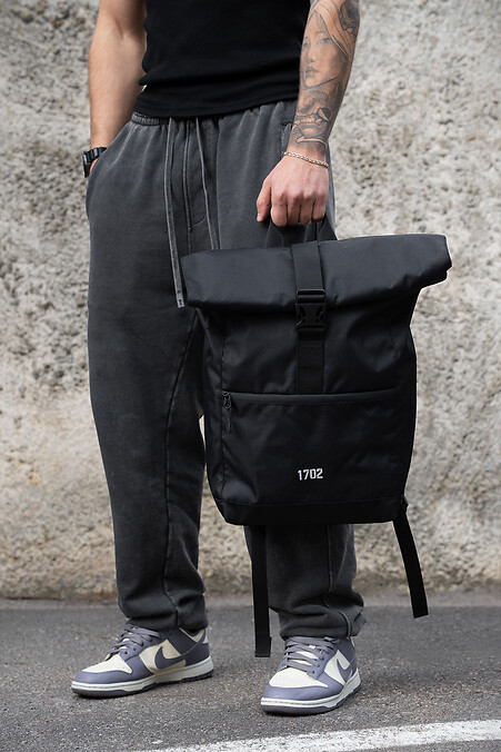 Мужской рюкзак Rolltop Taby Reflective Black Man - #8055994