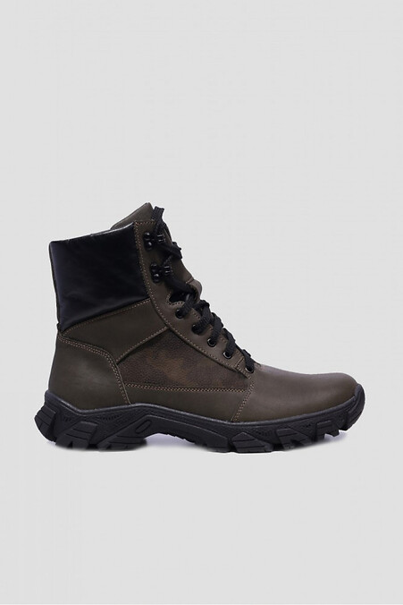 Khaki high tactical boots with a Gore-tex membrane - #4205998